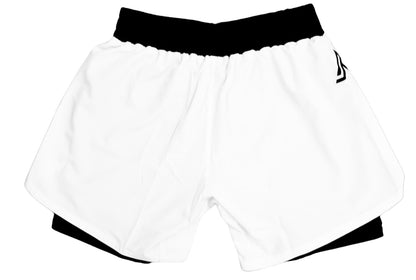 White Hybrid Shorts